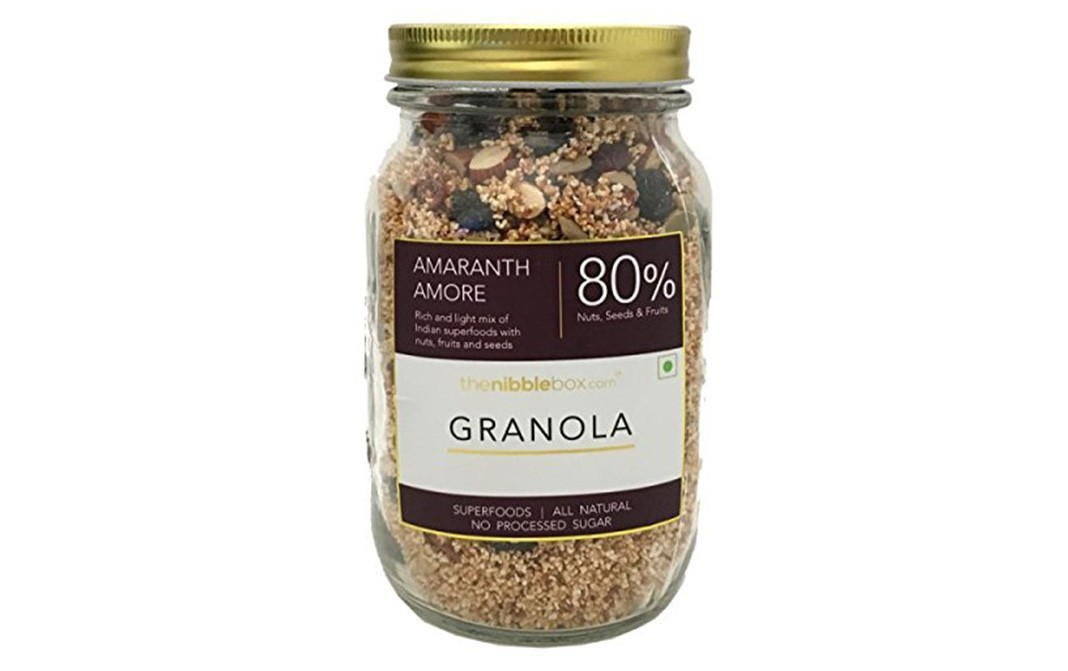 TheNibbleBox Amaranth Amore Granola    Glass Jar  400 grams